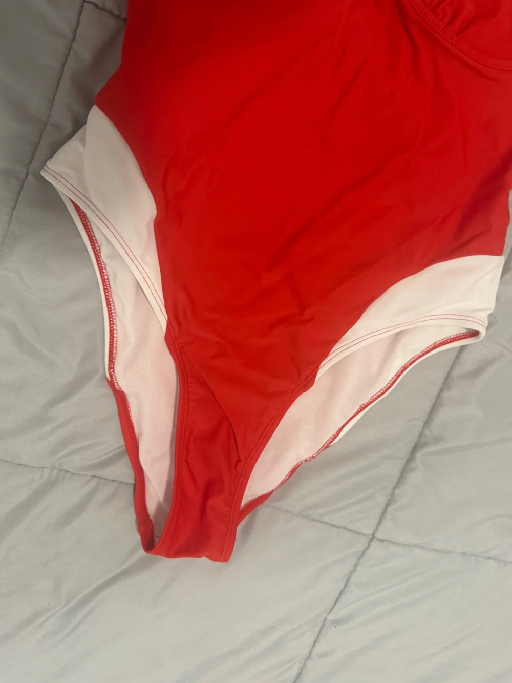 Wild Fable Red & White One-Piece Swimsuit
